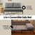 Artiss Sofa Bed 2 Seater Folding Convertible Couch Recliner Lounge Chair