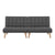 Artiss 2x Sofa Bed Couch Single Seater Fabric Grey
