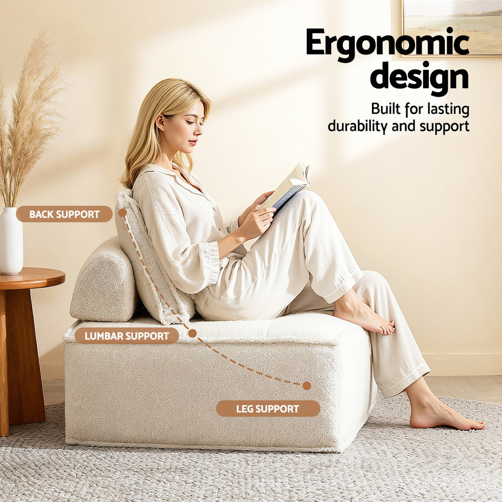 Artiss Floor Sofa Lounge Chair with Pillow