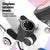 Artiss Under Desk Folding X-Bike with 140cm Automatic Standing Desk Magnetic Resistance Oak