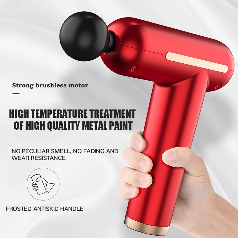 Adjustable Mini Electric Massage Gun With Usb Charging And Three-Speed Vibration-1915196592131018754