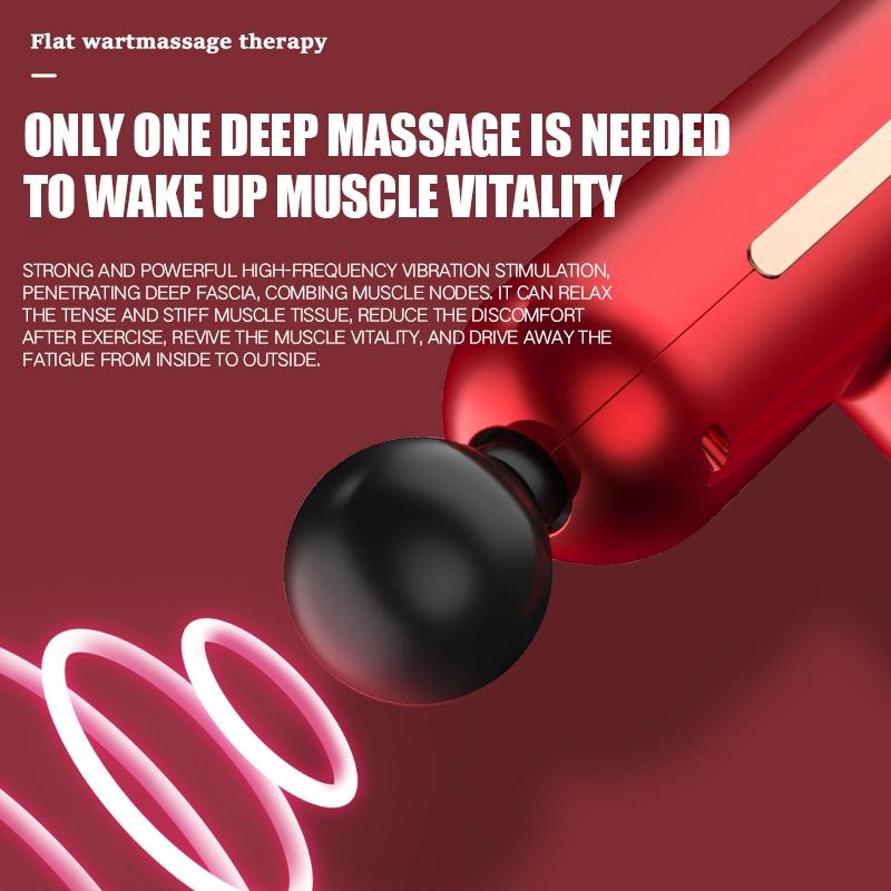 Adjustable Mini Electric Massage Gun With Usb Charging And Three-Speed Vibration-1915196592131018755