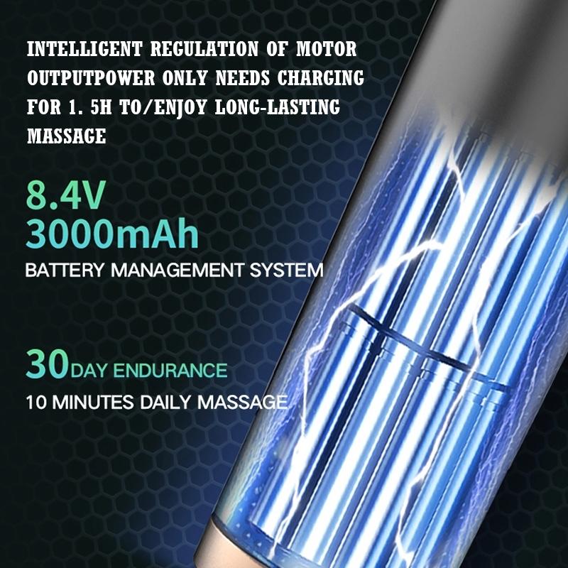 Adjustable Mini Electric Massage Gun With Usb Charging And Three-Speed Vibration-1915196592131018758