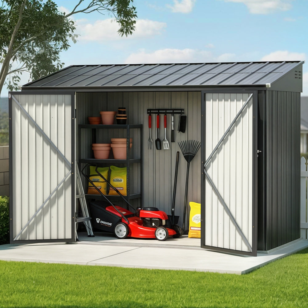 Giantz Garden Shed Galvanised Steel 3.05x1.5M Outdoor Storage Shed Workshop House Shelter