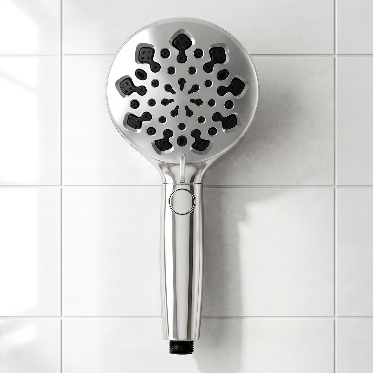 Cefito High Pressure 9 Settings Shower Heads, One-Hand Control &amp; Anti-Clog TPR Nozzles for Apartments, Large 4.7in Face Removes Chlorine