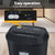 Devanti Electric Paper Shredder for Home Office 10 A4 Paper Sheet Cross-Cut Paper