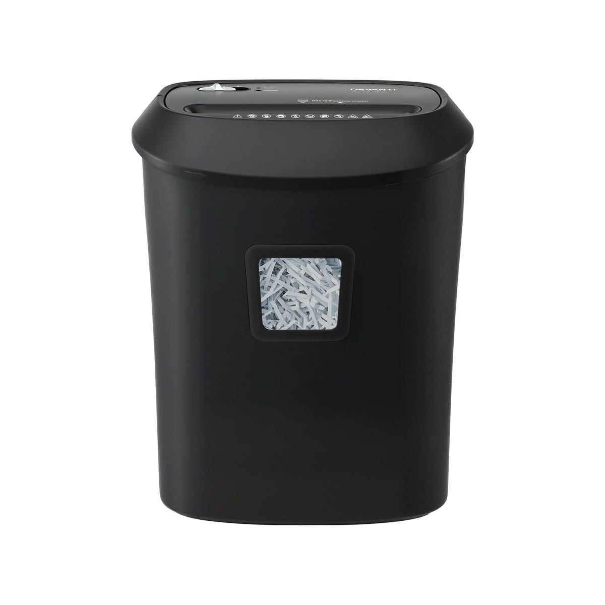 DEVANTI 25L Paper Shredder 14 Sheet P4 Cross Cut for Home Office