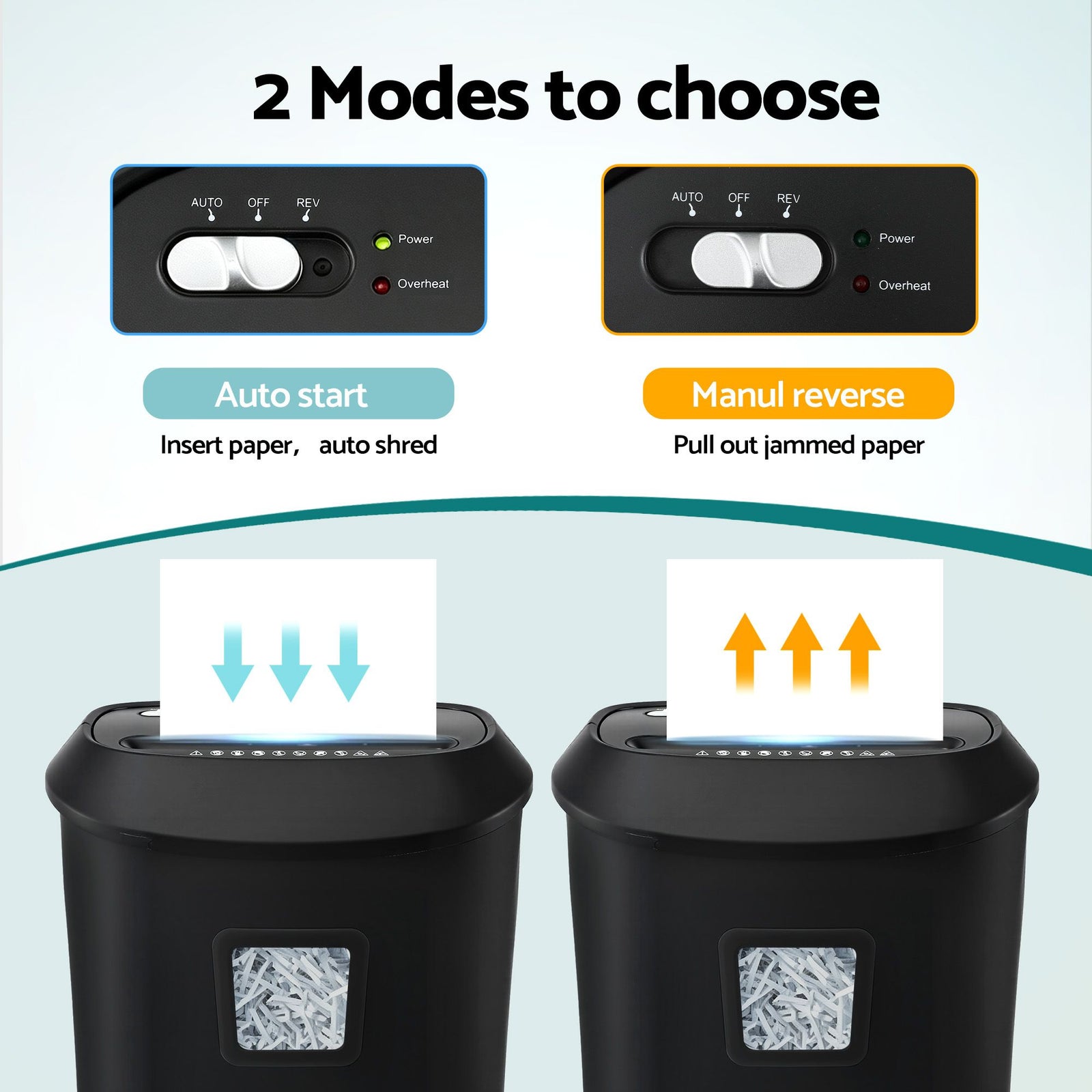 DEVANTI 25L Paper Shredder 14 Sheet P4 Cross Cut for Home Office
