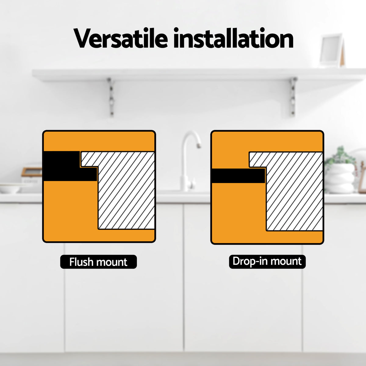 Cefito Kitchen Sink 304 Stainless Steel Bar Sink Millet Grain Water Basin Sink