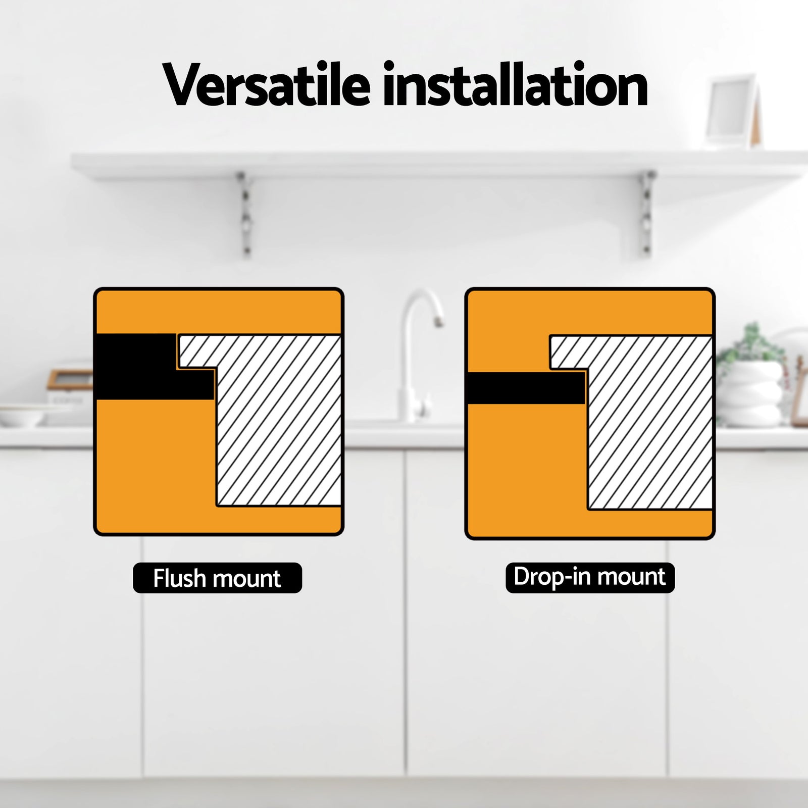 Cefito Kitchen Sink 304 Stainless Steel Bar Sink Millet Grain Water Basin Sink