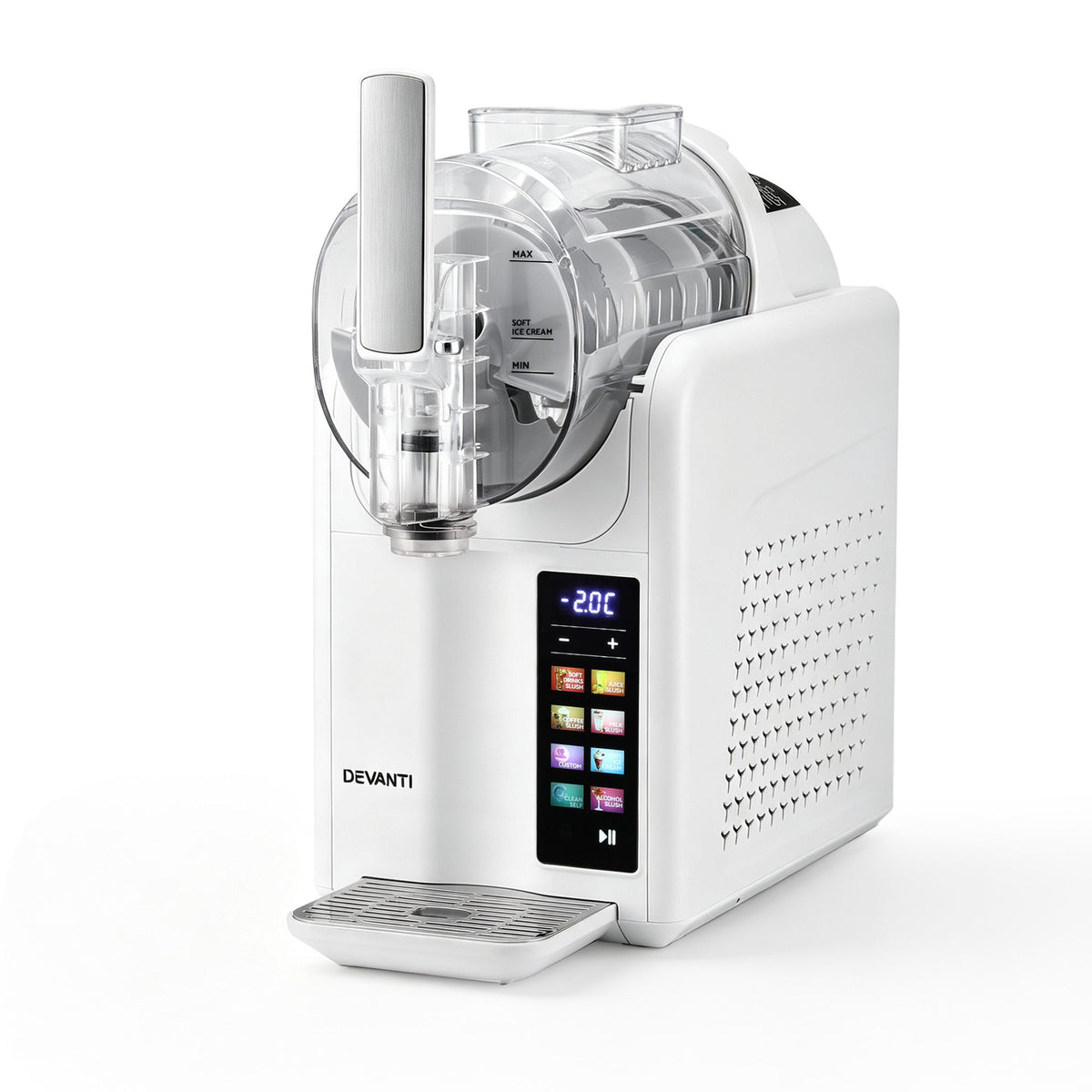 Devanti Slushie Machine 2L Frozen Drink Maker Ice Cream Cocktail Slush Maker White