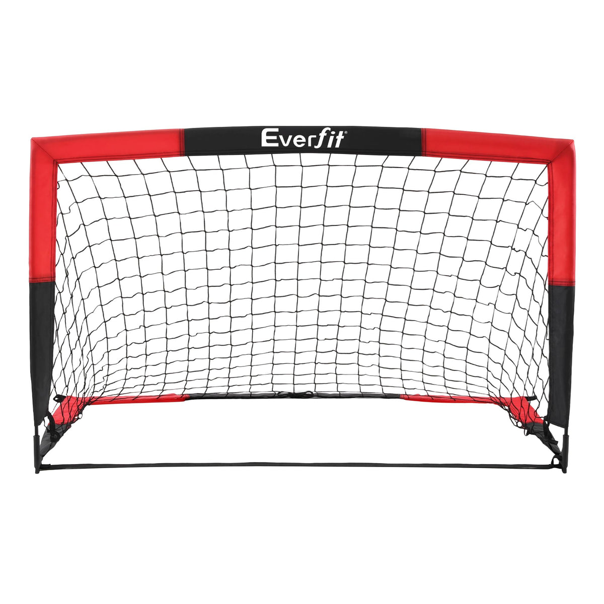 Everfit Pop Up Soccer Goal Nets Heavy Duty Portable Kids Training Set 2 Pcs Red