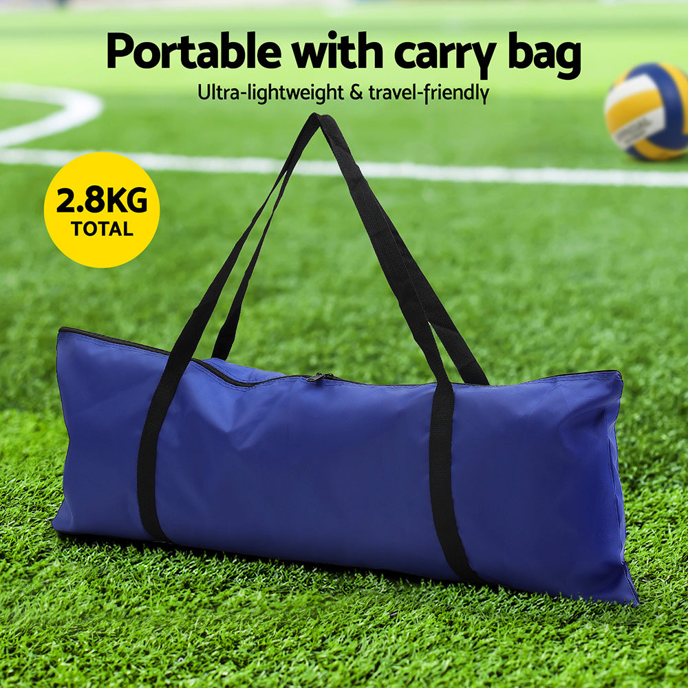 Everfit 6M Portable Volleyball Net Set Adjustable Height Multi-Sport Net with Ball and Bag