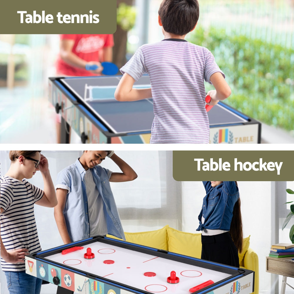 4-in-1 Soccer Table Foldable Game Foosball Table Tennis Pool Hockey