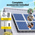 Gardeon 20cm x 30M Solar Panel Bird Guard Mesh Critter Guard Roll Kit with Rust-Proof PVC Coating