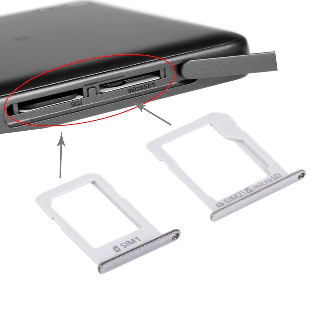 Silver Replacement Sim Card Tray For Galaxy E5 Dual Sim-1915197546653945859