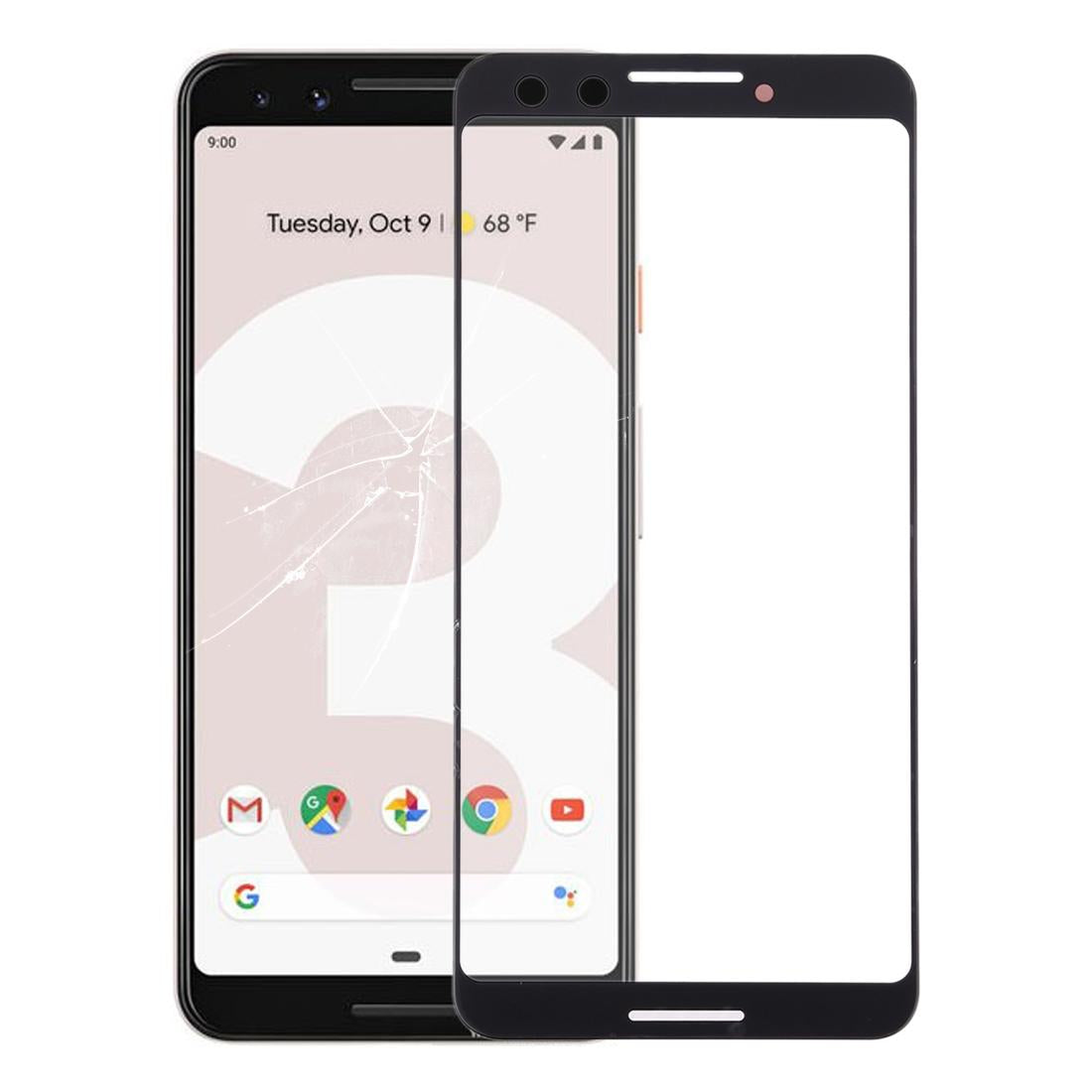 Google Pixel 3 Front Glass Screen Lens-1915196732501790720