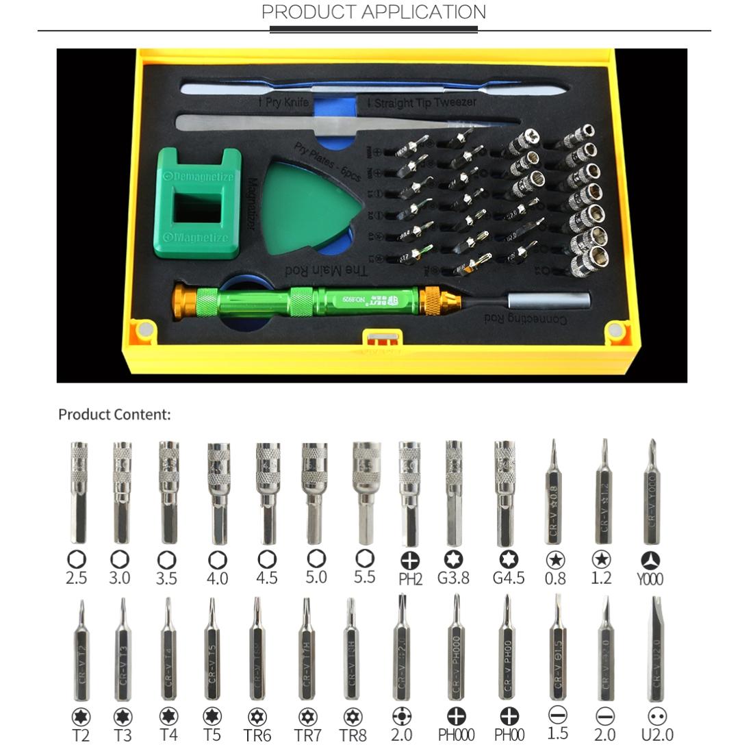 37-Piece Magnetic Screwdriver Set With Professional Bit Driver-1915197013159448578