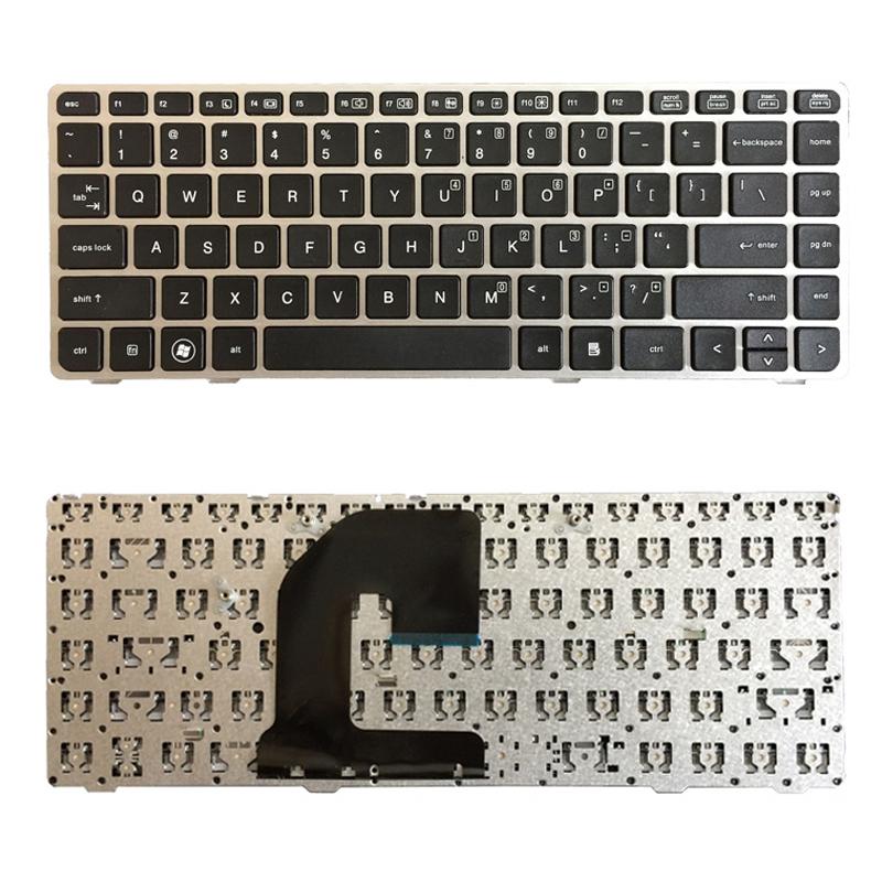 Silver Frame Us Keyboard For Hp Elitebook & Probook-1915197040179154948