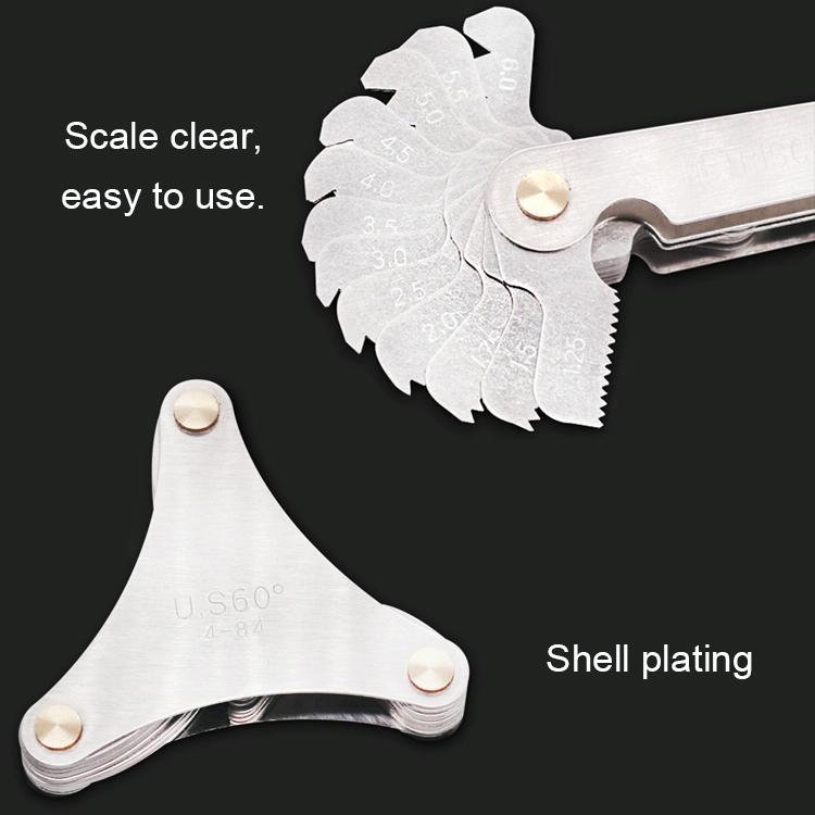 60 Degree Stainless Steel Thread Gauge - 51 Pieces-1915197544279969798