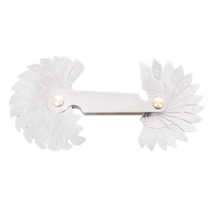 60 Degree Stainless Steel Thread Gauge - 30 Pcs-1915197202297393153