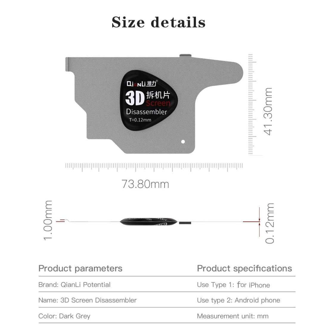 10-Pack Qianli Ultra Thin Pry Spudger For Screen Disassembly-1915197926083268615