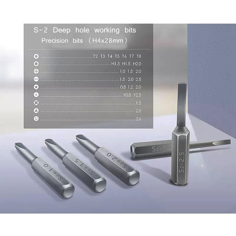 24-Piece Precision Magnetic Screwdriver Kit With Deep Hole Bits-1915197090754072584