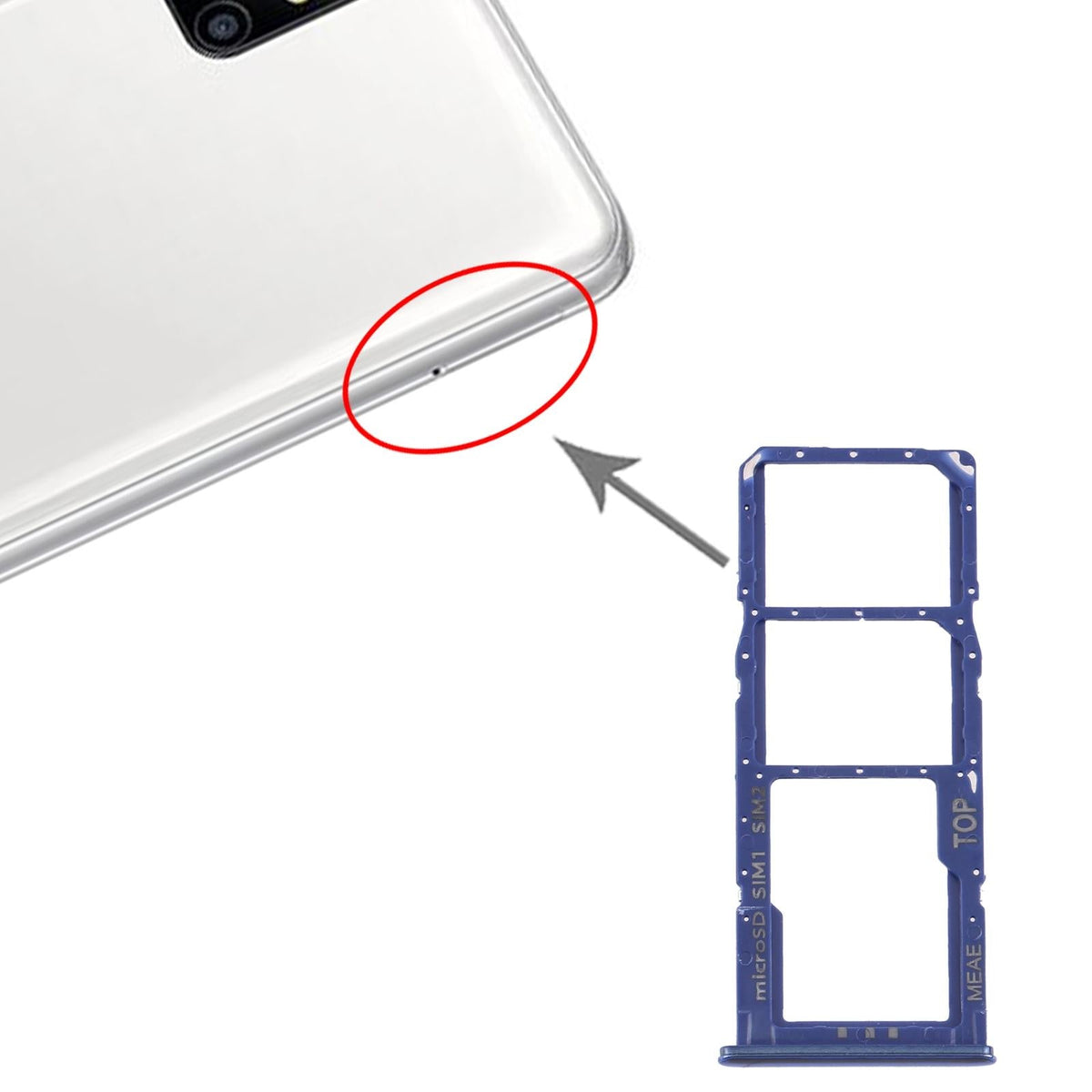 Samsung Galaxy M51 Replacement Sim Card And Micro Sd Tray-1915196569204953092
