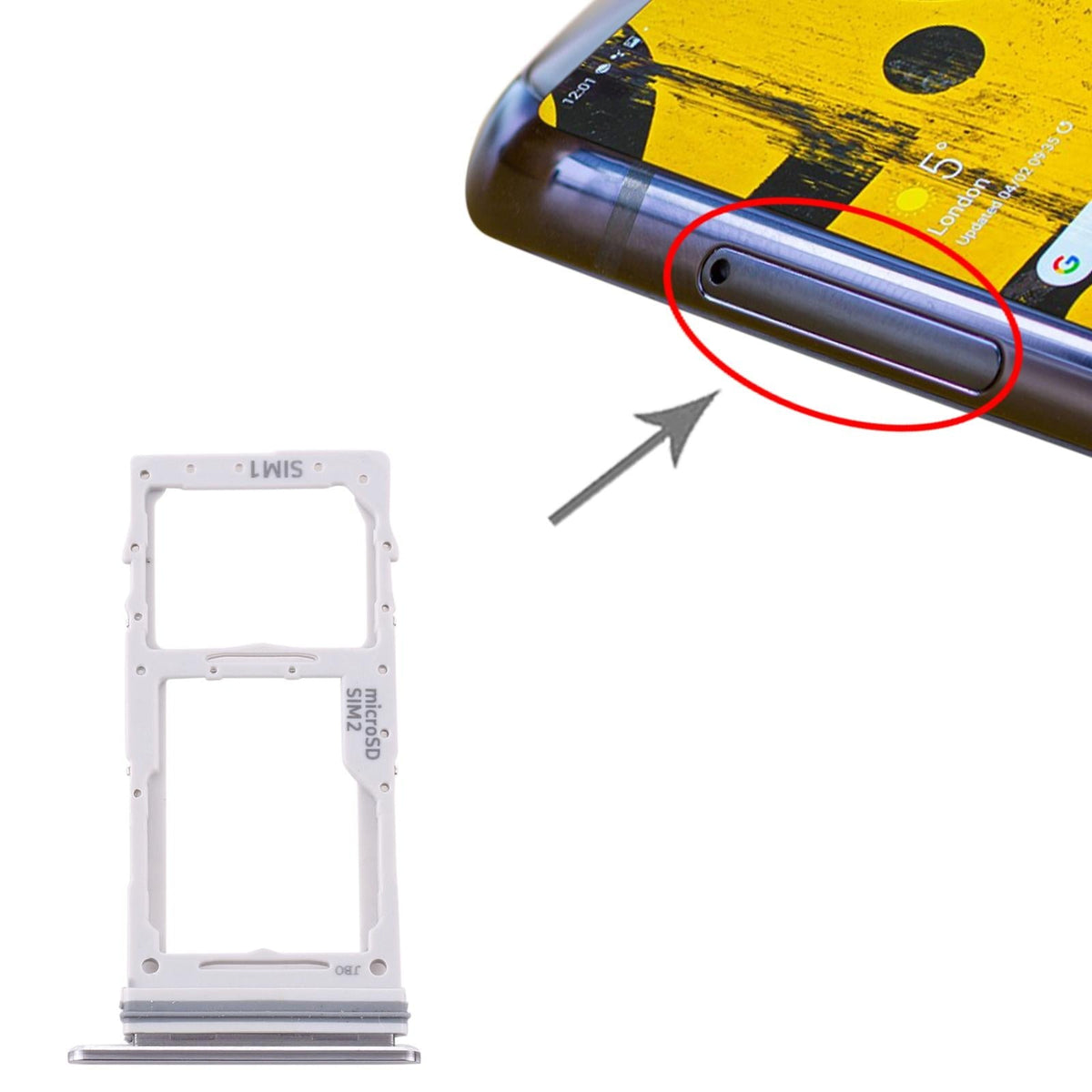 Replacement Sim Card Tray And Micro Sd Card Tray For Samsung Galaxy Note 10 Lite-1915196595352244224