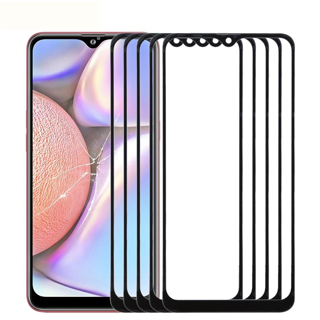 10-Pack Outer Glass Lens For Samsung Galaxy A10S - Front Screen-1915196747857137664