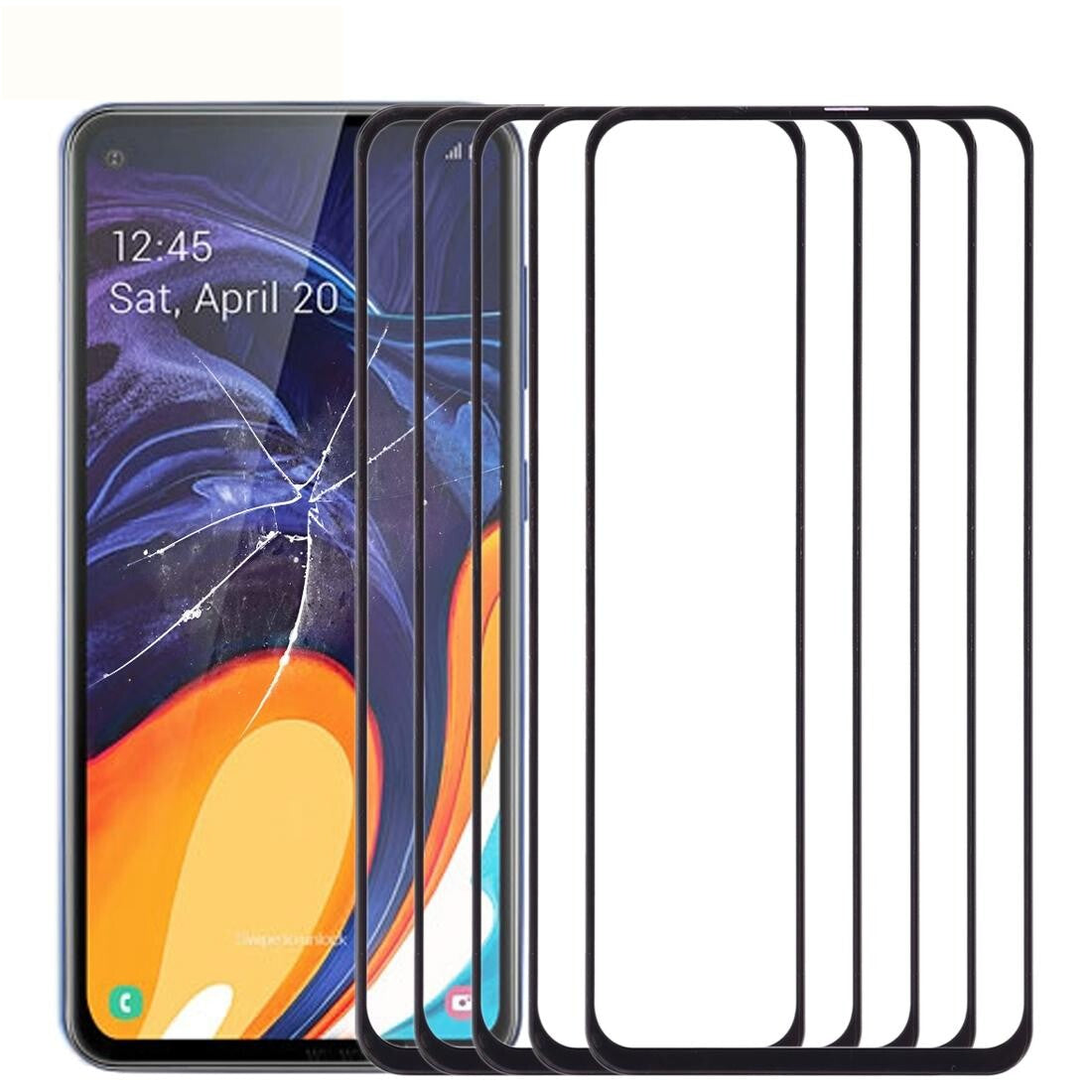 10-Pack Outer Glass Lens For Samsung Galaxy A60 - Front Screen-1915196697529683968