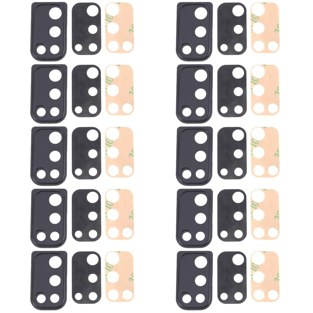 10-Pack Camera Lens Cover For Samsung Galaxy M21 - Small-1915196736708677636