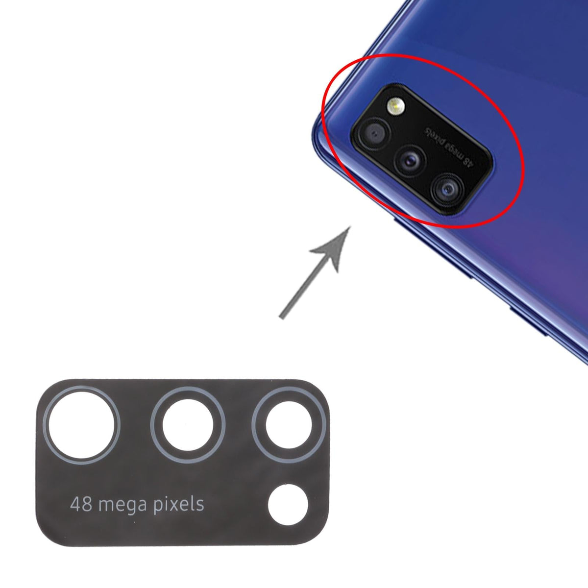 10 Piece Rear Camera Lens For Samsung A415-1915198230015119363