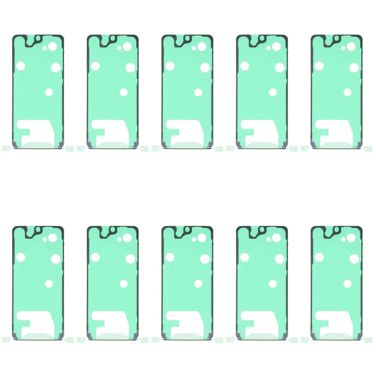 10-Pack Front Housing Adhesive For Samsung Galaxy S21 - Clear-1915197493495336964