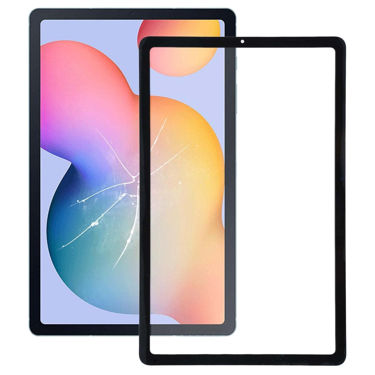 Front Screen Glass Lens With Oca Adhesive For Sm P610 / P615-1915196799652597766
