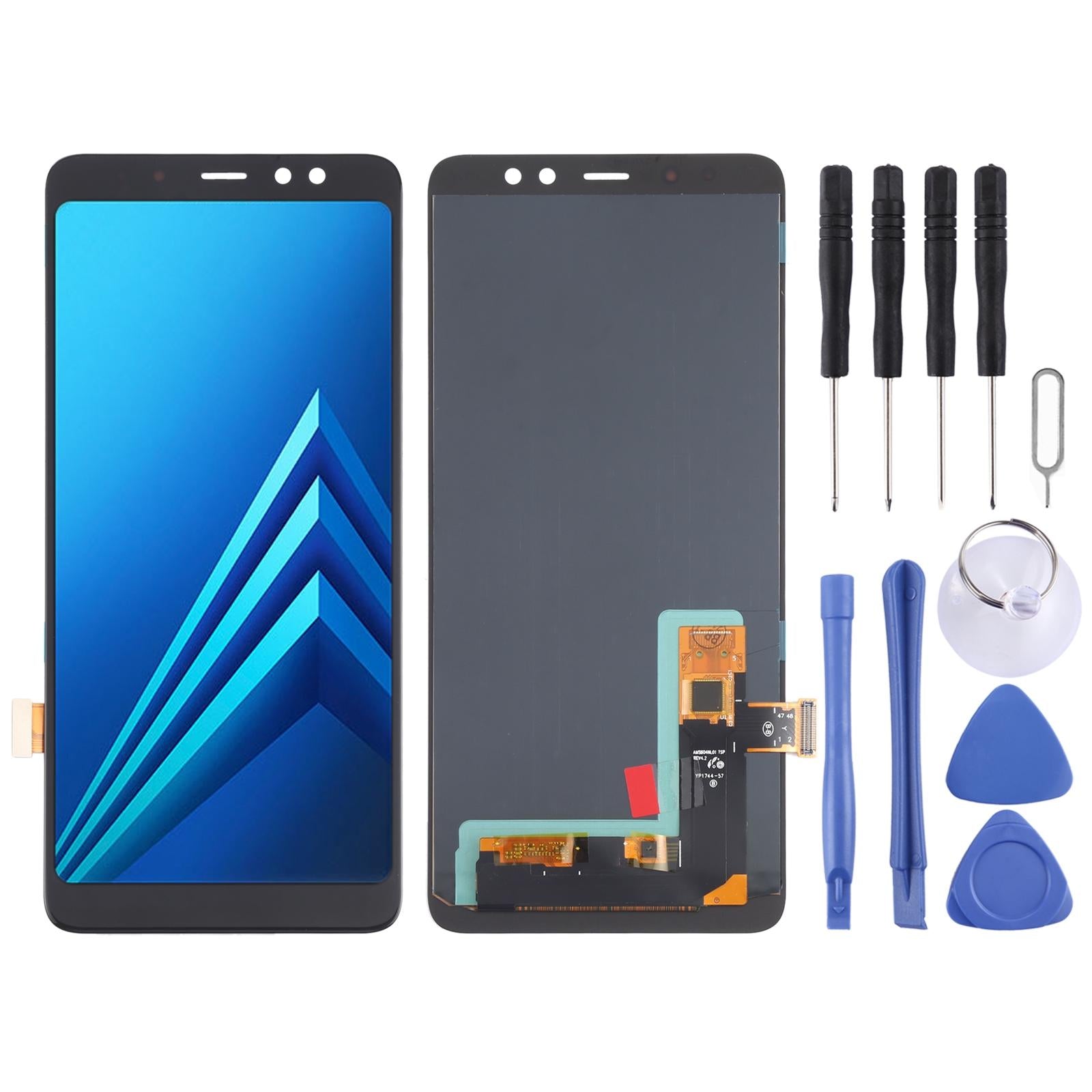 Full Assembly Oled Lcd Screen For Samsung Galaxy A8 2018 With Digitizer-1915198073508859904