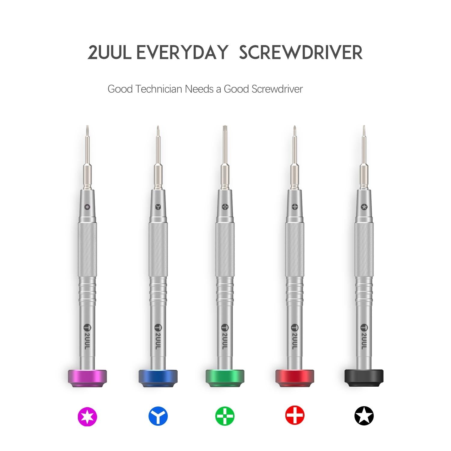 2Uul Flyshaft Screwdriver Set - Compact And Versatile-1915198078395224065