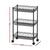 Artiss 3-Tier Shelving Unit Adjustable Garage Storage Kitchen Rack With Wheels