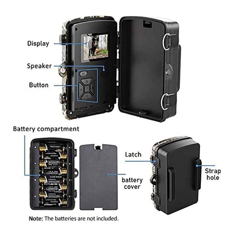 12Mp Hunting Camera With 1080P Night Vision And 26 Leds-1915198019922432003