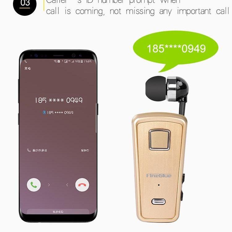 Retractable Bluetooth Headset With Caller Reminder And Anti-Theft Feature-1915198279986057219