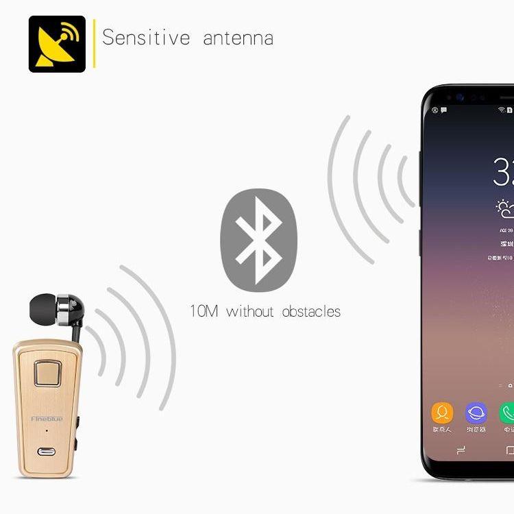 Retractable Bluetooth Headset With Caller Reminder And Anti-Theft Feature-1915198105221992452