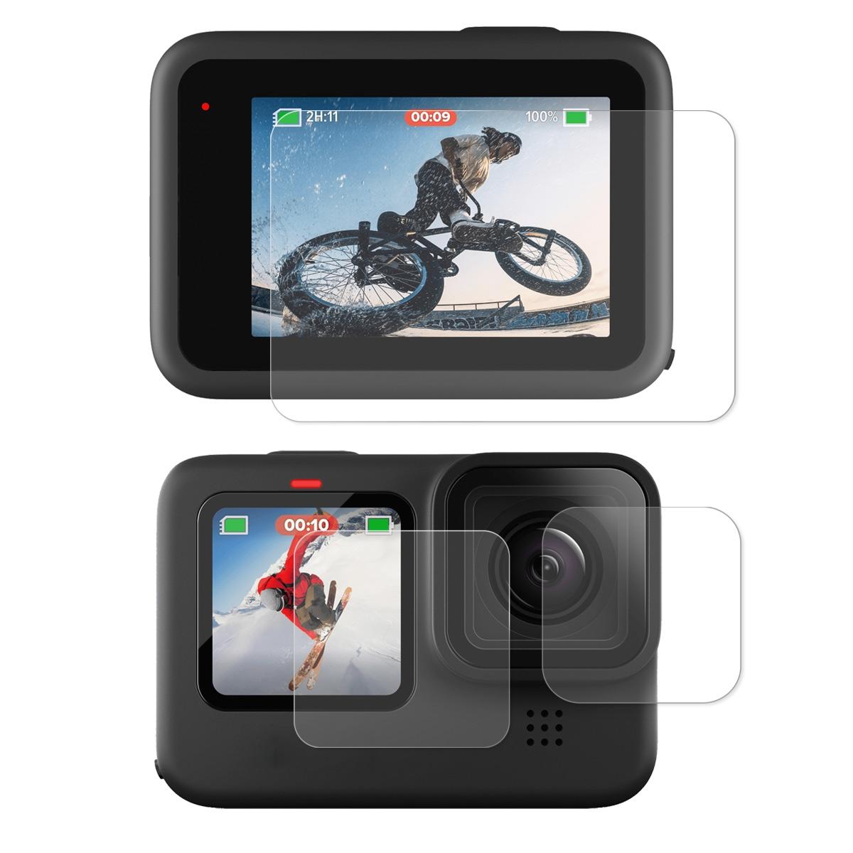 Hat Prince 3-In-1 Tempered Glass Screen Protector For Gopro Hero 10 - 0.2Mm-1915198271442259974