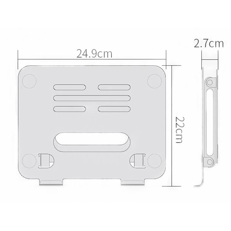 Double-Layer Aluminum Alloy Folding Stand For Notebooks And Tablets-1964932222783983620
