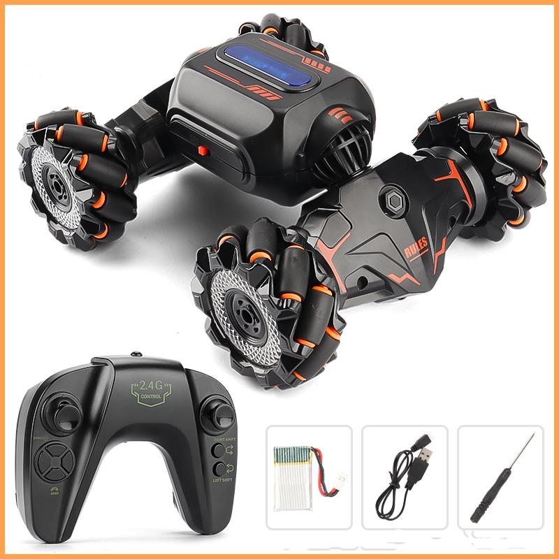 Twist Stunt Car With 2.4G Remote Control - Orange / Green-1964932347333840897