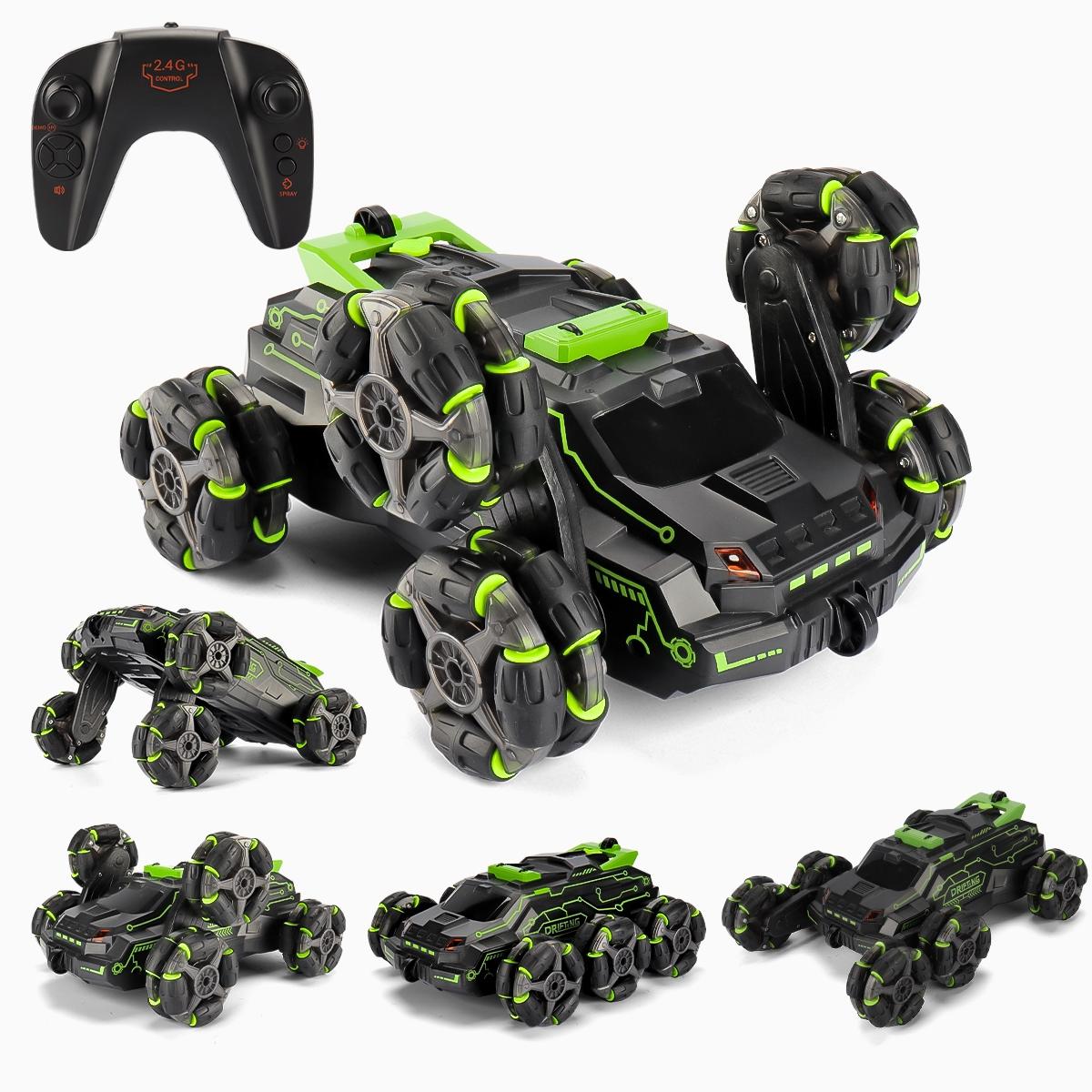 360-Degree Swing Arm Stunt Car With 2.4G Six-Wheel Drift Spray-1915198341919150086