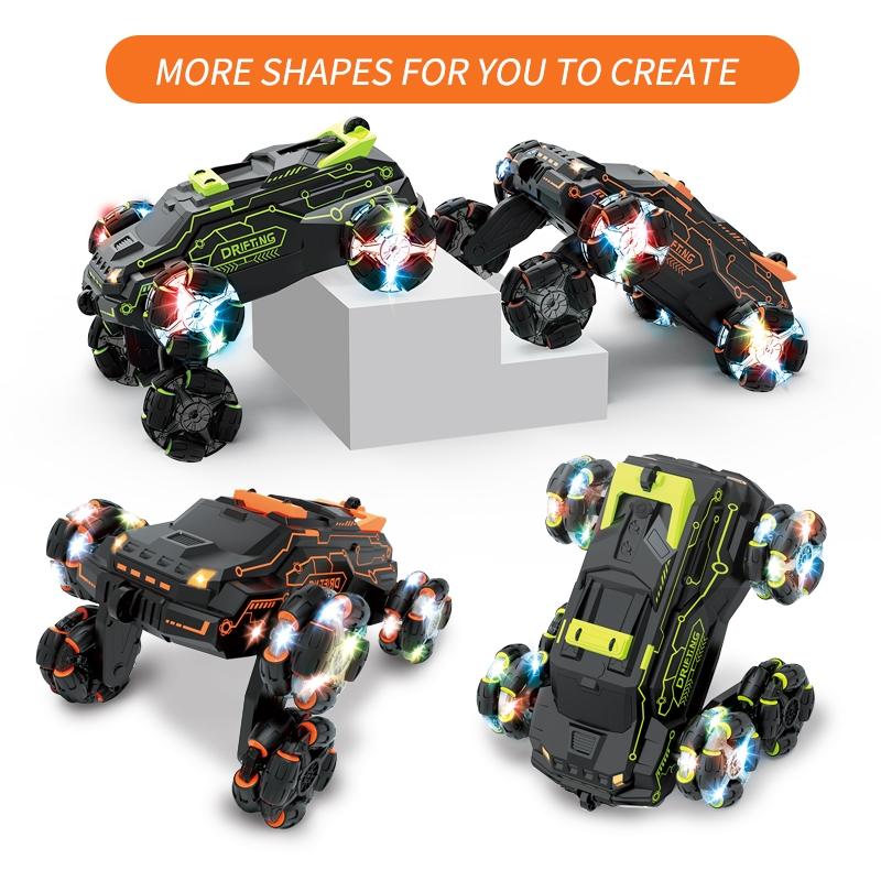 360-Degree Swing Arm Stunt Car With 2.4G Six-Wheel Drift Spray-1915198341919150084