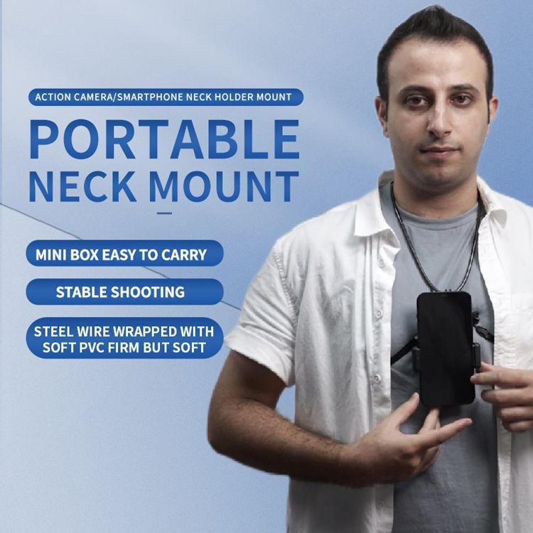 Flexible Neck Mount For Gopro And Smartphones - Compatible With Action Cameras-1915198154517647361