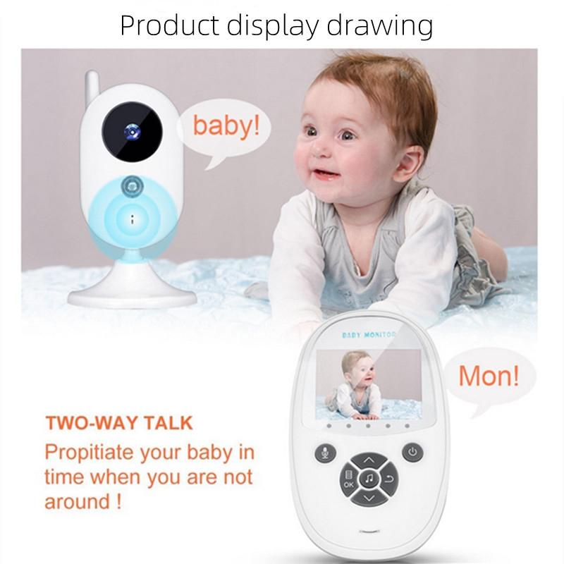 Smart Baby Monitor With Night Vision Camera And Music Player - 2.4Ghz Two Way Intercom-1915196523373793284