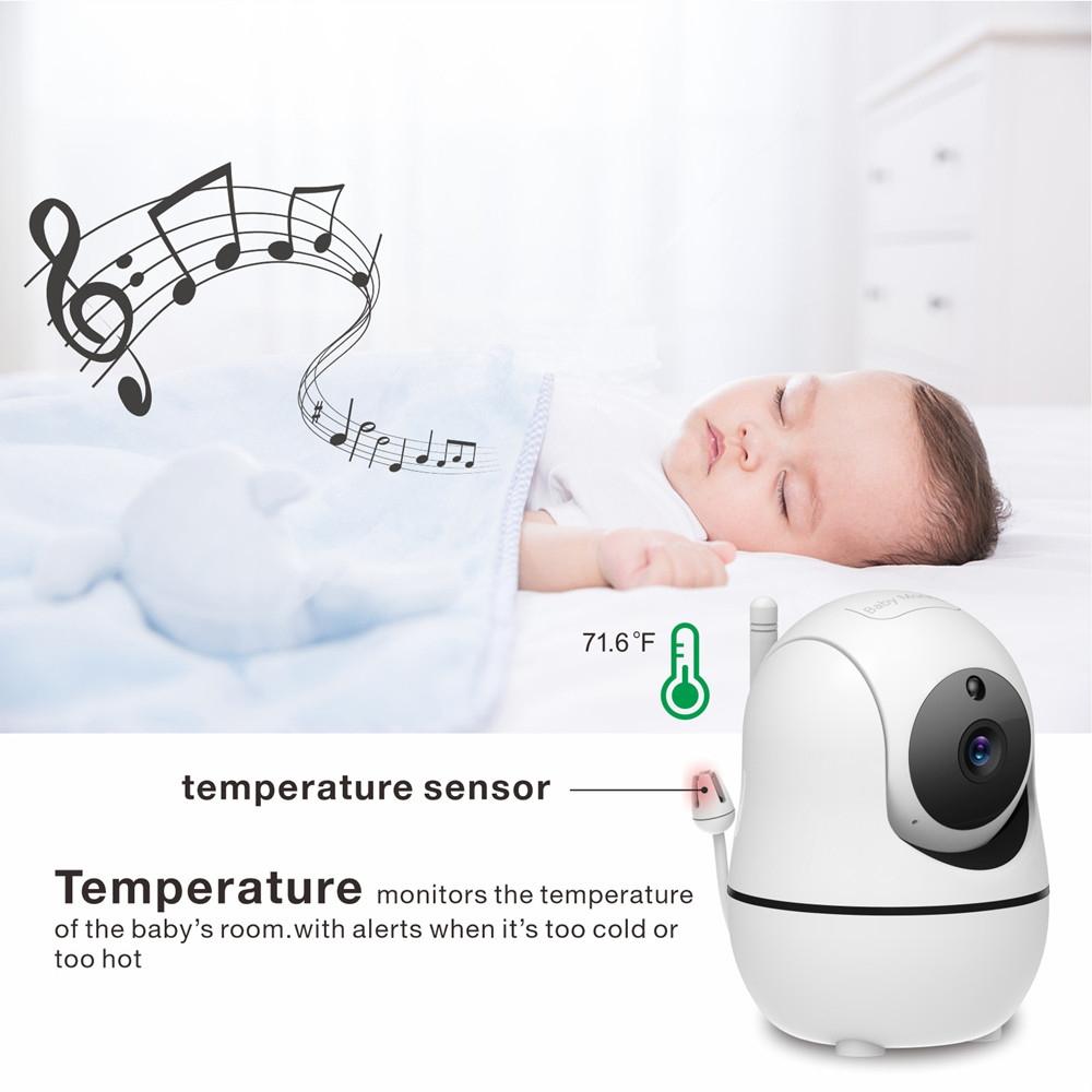 360-Degree Rotating Baby Monitor With Night Vision And Intercom-1915196526532104193
