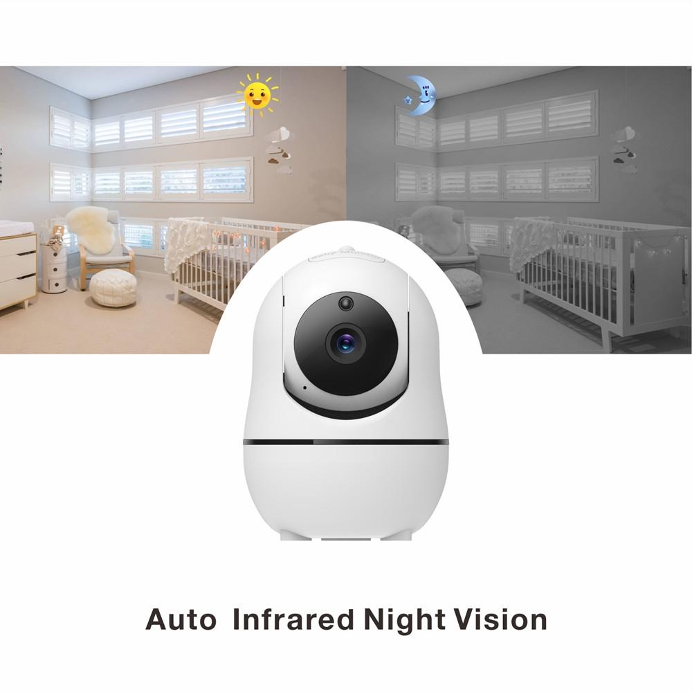 360-Degree Rotating Baby Monitor With Night Vision And Intercom-1915196526532104195